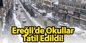 Ereğli'de Yarın Okullar Tatil!