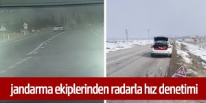 Ereğli’de jandarma ekipleri, radar uygulaması yaptı