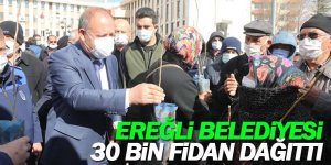 Ereğli Belediyesi’nden vatandaşlarına 30 Bin Fidan