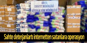Polisten, sahte deterjan üretip internetten satanlara operasyon