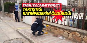 Çocuklarının okuduğu okul önünde kayın pederini öldürdü