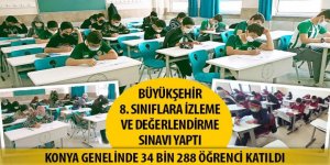 Büyükşehir 8. Sınıflara İzleme ve Değerlendirme Sınavı Yaptı