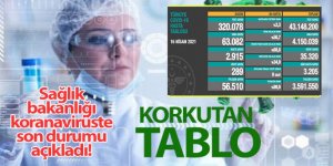 Sağlık Bakanlığı, Türkiye'nin son 24 saatlik korona virüs tablosunu açıkladı