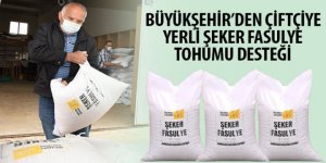 Büyükşehir’den Çiftçiye Yerli Şeker Fasulye Tohumu Desteği