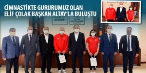 Cimnastikte Gururumuz Olan Elif Çolak Başkan Altay’la Buluştu