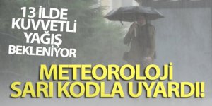 Meteoroloji sarı kodla uyardı