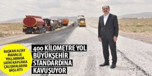 Başkan Altay Mahalle Yollarında Sathi Kaplama Çalışmalarını Başlattı