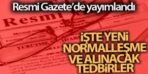 Yeni normalleşme ve alınacak tedbirler ile ilgili Cumhurbaşkanlığı Genelgesi Resmi Gazete'de