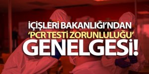 İçişleri Bakanlığı'ndan PCR testi genelgesi