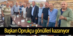 Başkan Oprukçuya vatandaşlardan sıcak ilgi