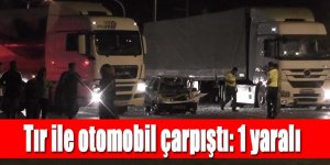 Tır ile otomobil çarpıştı: 1 yaralı