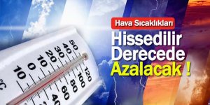 Hava sıcaklığı azalıyor!