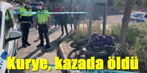 Motosikletli kurye, kazada öldü