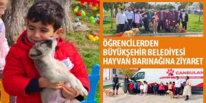 Öğrencilerden Büyükşehir Belediyesi Hayvan Barınağına Ziyaret