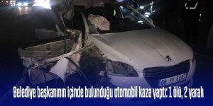 CHP'li Belediye Başkanı'nın içinde bulunduğu otomobil kaza yaptı: 1 ölü, 2 yaralı