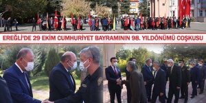Ereğli'de 29 Ekim Cumhuriyet Bayramının 98. Yıldönümü Coşkusu