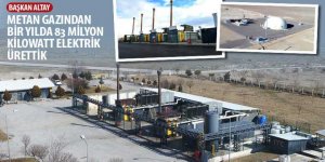 Başkan Altay: “Metan Gazından Bir Yılda 83 Milyon Kilowatt Elektrik Ürettik”