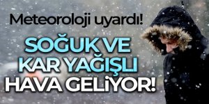 Meteoroloji uyardı! Soğuk ve kar yağışlı hava geliyor!