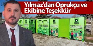 Yılmaz'dan Oprukçu ve Ekibine Teşekkür