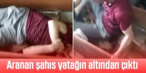 26 yıl kesinleşmiş hapis cezası bulunan şahıs, yatağın altından çıktı