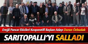 DURAN ÖZBUDAK SARITOPALLI’YI SALLADI