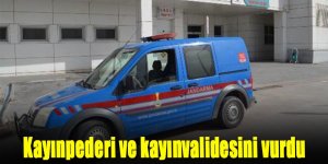 Kayınpederi ve kayınvalidesini vurdu