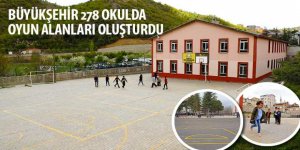 Büyükşehir 278 Okulda Oyun Alanları Oluşturdu