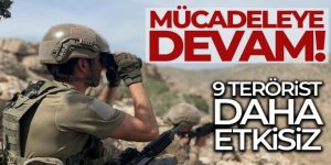 Mücadeleye devam! 9 PKK'lı terörist etkisiz halde