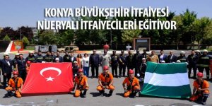 Konya Büyükşehir İtfaiyesi Nijeryalı İtfaiyecileri Eğitiyor