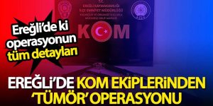 Ereğli’de KOM ekiplerinden ‘Tümör’ operasyonu