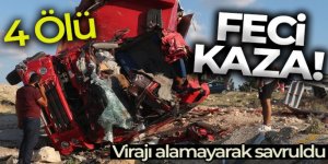 Mersin'de nakliye kamyonu kaza yaptı: 4 ölü
