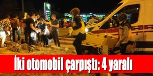 İki otomobil çarpıştı: 4 yaralı