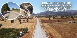 Konya Büyükşehir Akören’de Mahalle Yolu Standardını Yükseltiyor