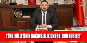MHP Ereğli İlçe Başkanı Yılmaz'dan Cumhuriyet Bayramı mesajı