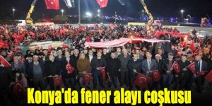 Konya'da fener alayı coşkusu