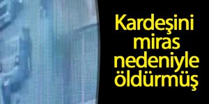 Kardeşini miras nedeniyle öldürmüş