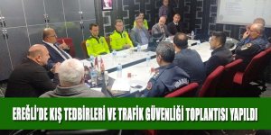 İLÇEMİZDE KIŞ TEDBİRLERİ VE TRAFİK GÜVENLİĞİ TOPLANTISI YAPILDI