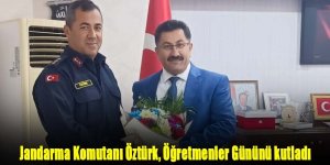 Jandarma Komutanı Öztürk, Öğretmenler Gününü kutladı