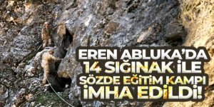 Eren Abluka'da 14 sığınak ile sözde eğitim kampı imha edildi