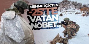 Mehmetçik'ten eksi 25'te vatan nöbeti