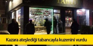 Kazara ateşlediği tabancayla kuzenini vurdu