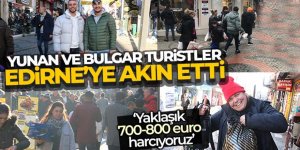 Yunan ve Bulgar turistler yılbaşı alışverişi için Edirne'ye akın etti