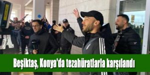 Beşiktaş, Konya'da tezahüratlarla karşılandı