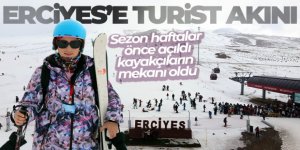 Erciyes'e turist akını