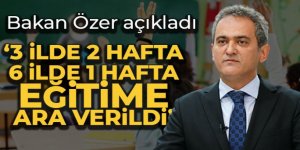 Bazı illerde eğitime ara verildi