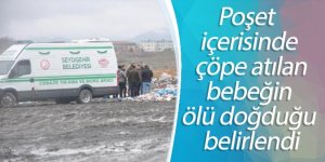 Poşet içerisinde çöpe atılan bebeğin ölü doğduğu belirlendi