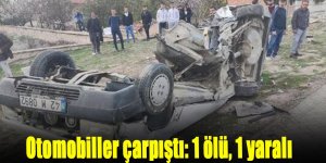 2 otomobil çarpıştı: 1 ölü, 1 yaralı