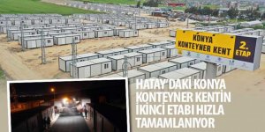 Hatay’daki Konya Konteyner Kentin İkinci Etabı Hızla Tamamlanıyor