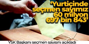 YSK Başkanı Yener: 'İlk kez oy kullanacak seçmen sayısı ise 4 milyon 904 bin 672'