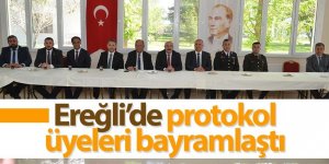 Ereğli’de protokol üyeleri bayramlaştı